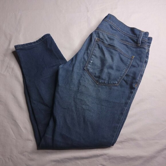 Free People Skinny Jean Size 27 Distressed Mid Rise Medium Wash Ankle Womens - Picture 1 of 8